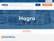 Tablet Screenshot of hagro.nl